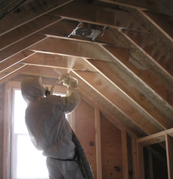  MI attic spray foam insulation